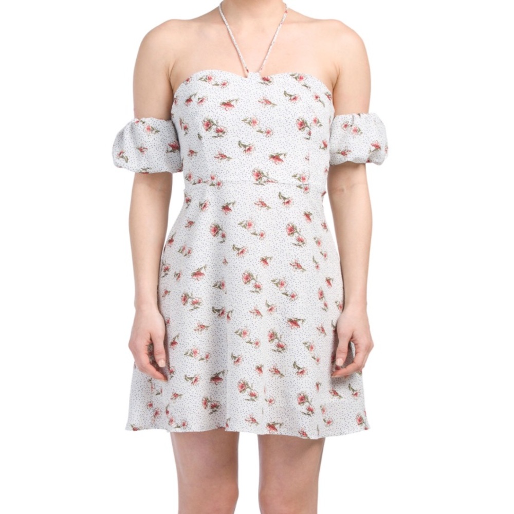 Floral off the shoulder dress